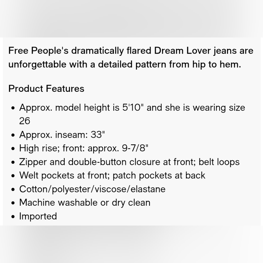 Free People Dream Lover Flare Jeans - Picture 4 of 4